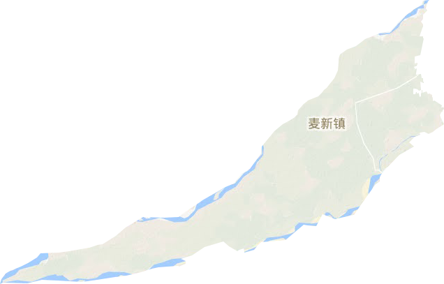 麥新鎮地形圖