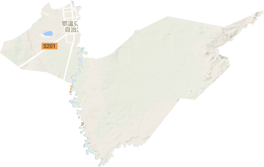 巴彥托海鎮(zhèn)地形圖