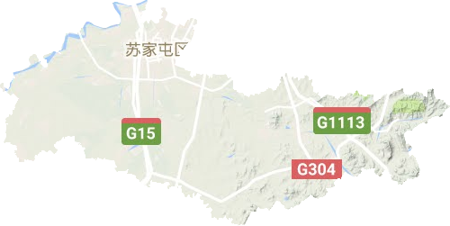 蘇家屯區(qū)地形圖