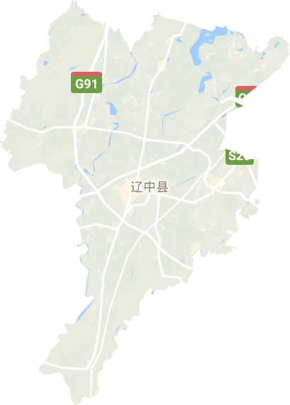 遼中區(qū)地形圖