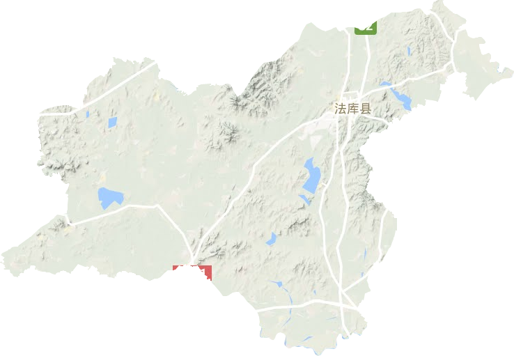 法庫縣地形圖