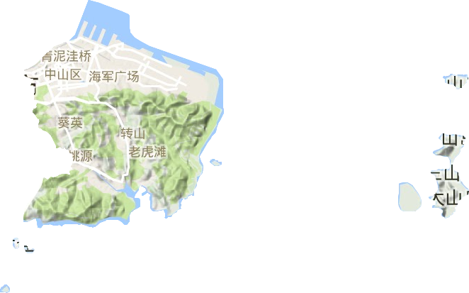 中山區地形圖