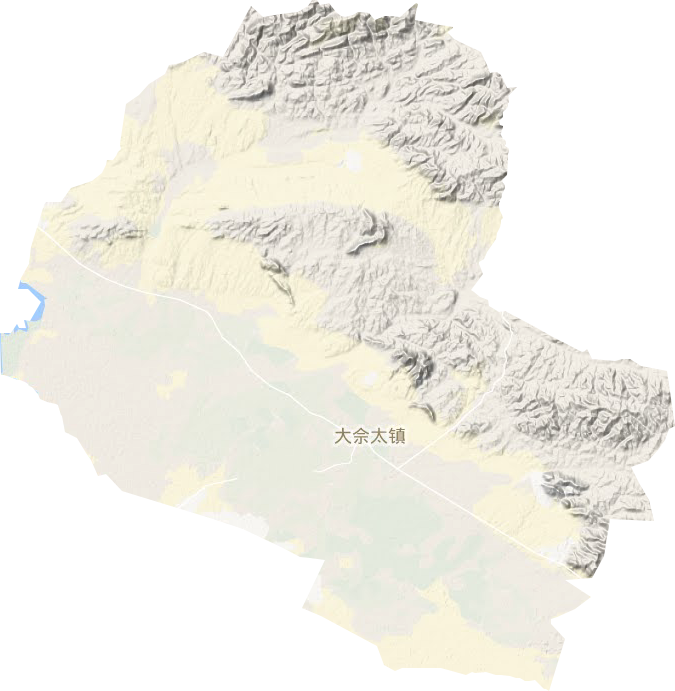 大佘太鎮地形圖
