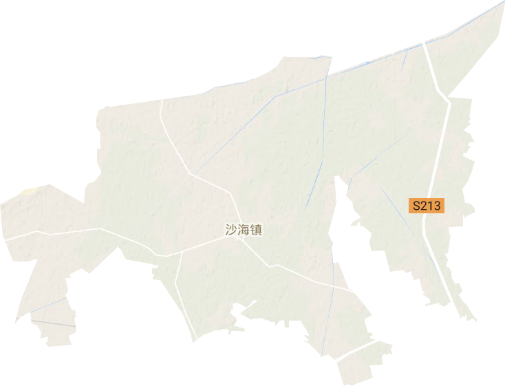 沙海鎮地形圖