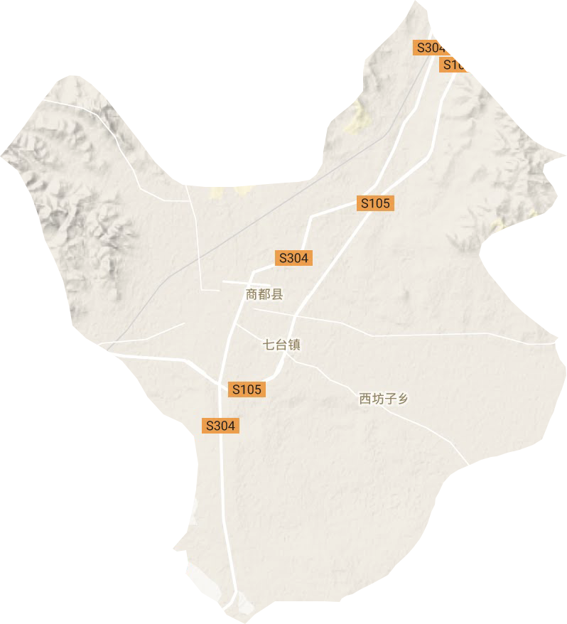 七臺鎮(zhèn)地形圖