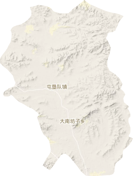 屯墾隊(duì)鎮(zhèn)地形圖