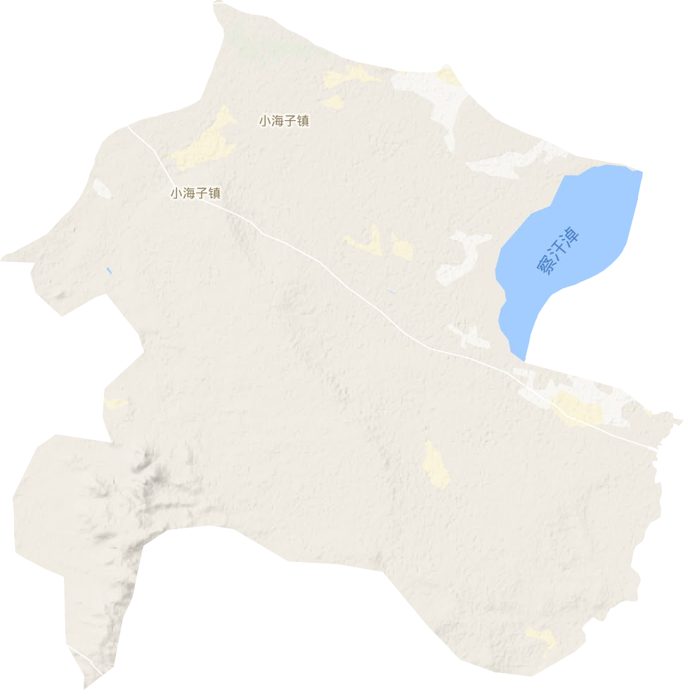 小海子鎮地形圖