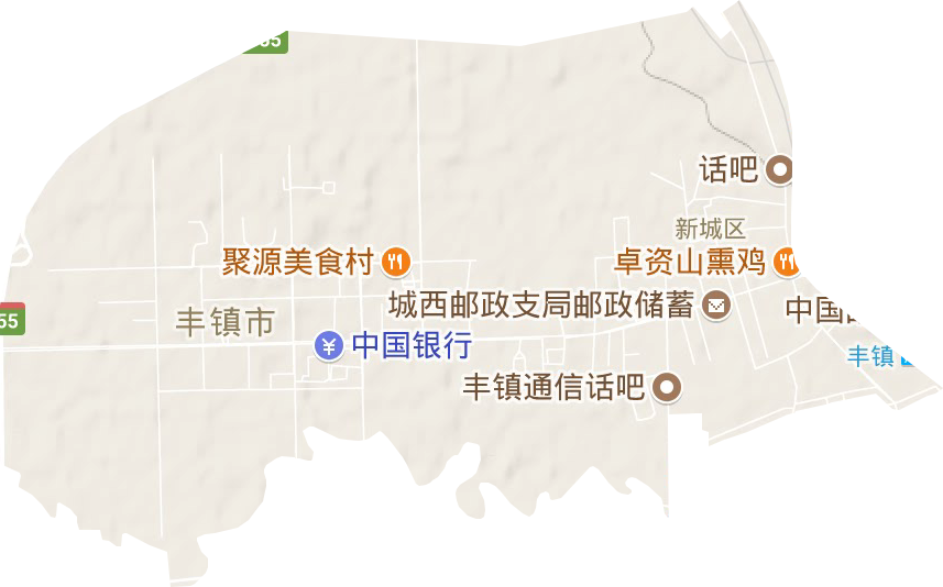 新城區(qū)街道地形圖