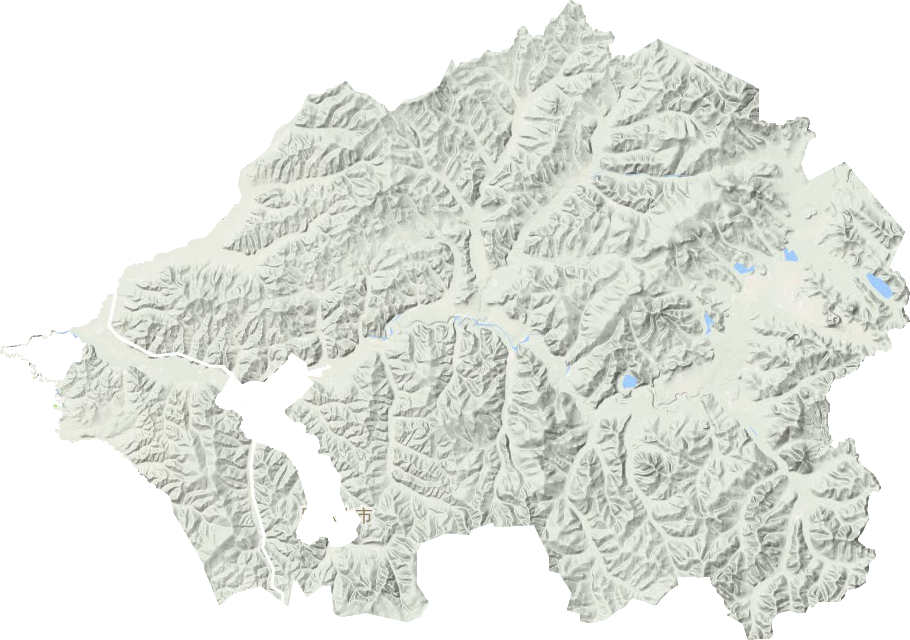 阿爾山市天池鎮(zhèn)地形圖