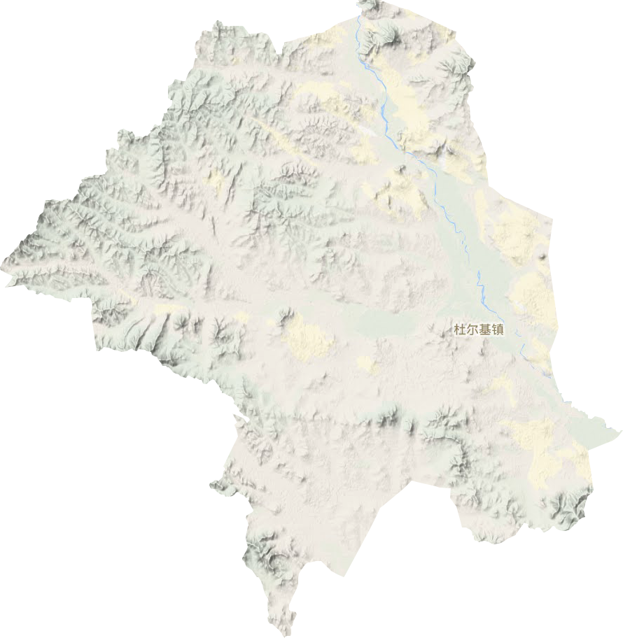 杜爾基鎮地形圖