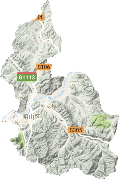 明山區地形圖