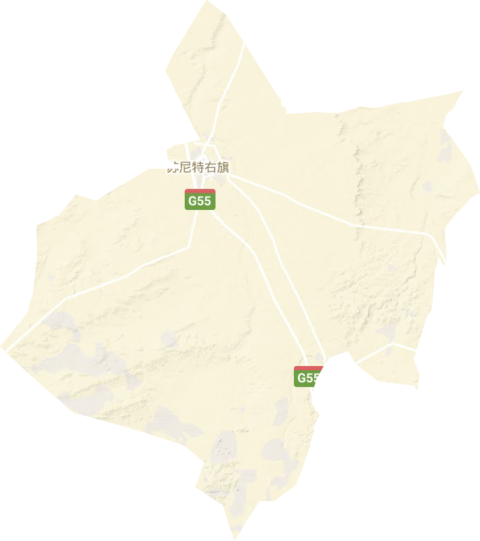 賽漢塔拉鎮(zhèn)地形圖