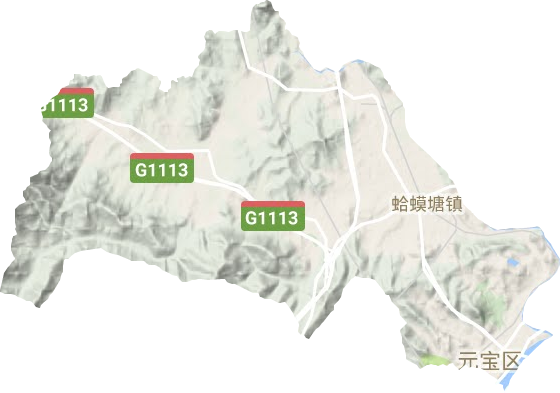 元寶區地形圖