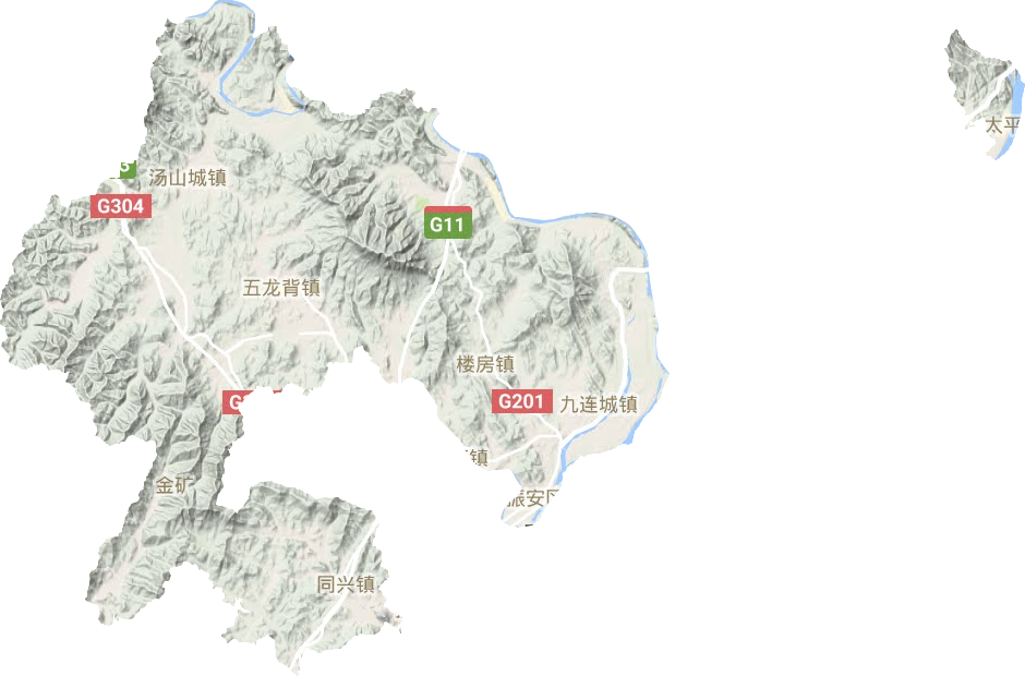 振安區地形圖