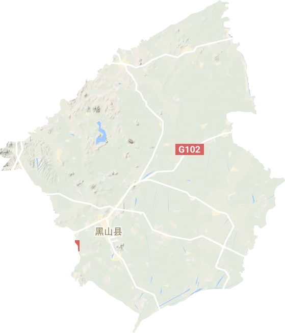 黑山縣地形圖