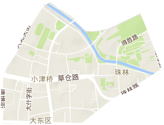 津橋街道地形圖