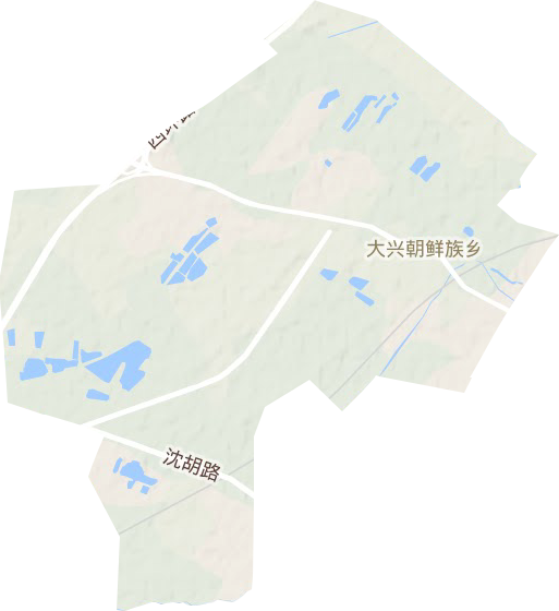 大興街道地形圖