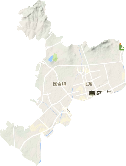 細河區地形圖