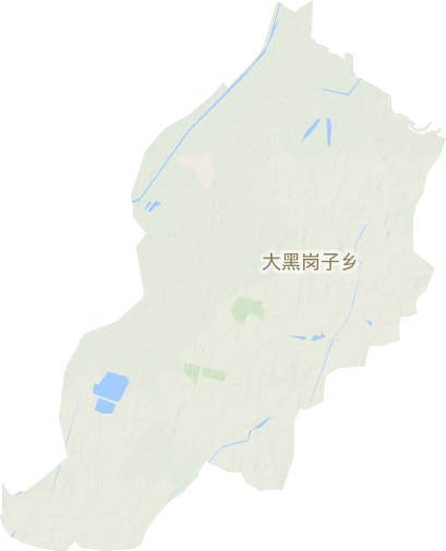 大黑崗子鎮地形圖