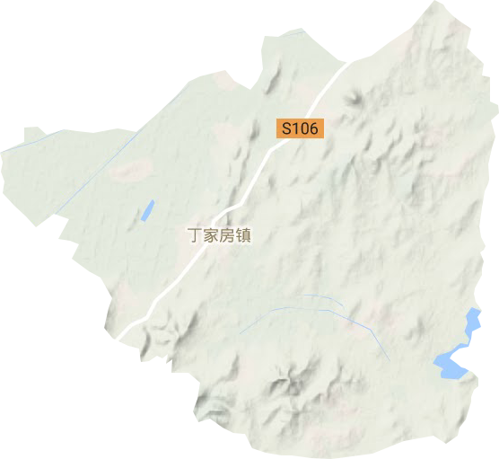 丁家房鎮地形圖