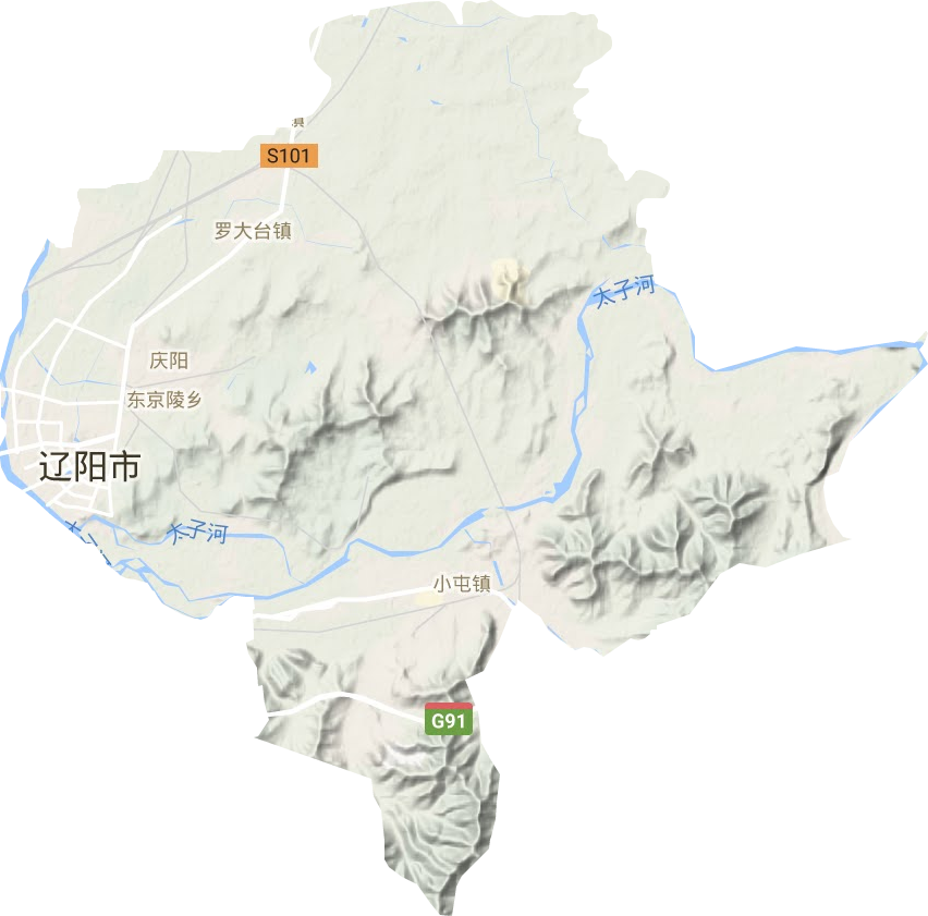 文圣區地形圖