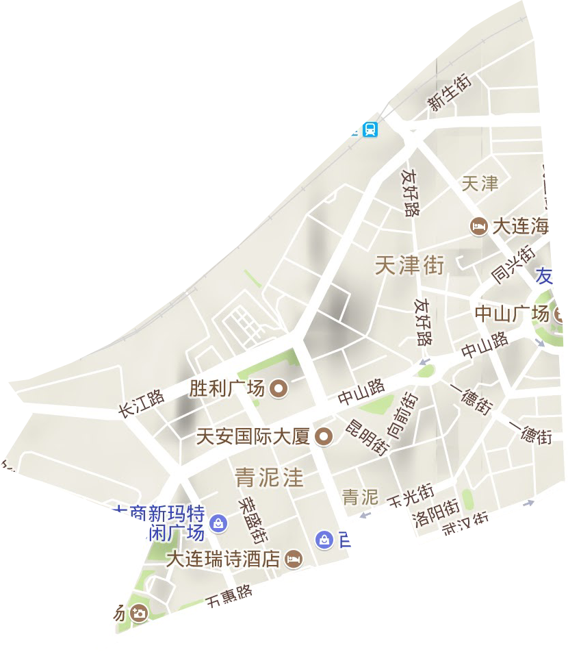 青泥洼橋街道地形圖
