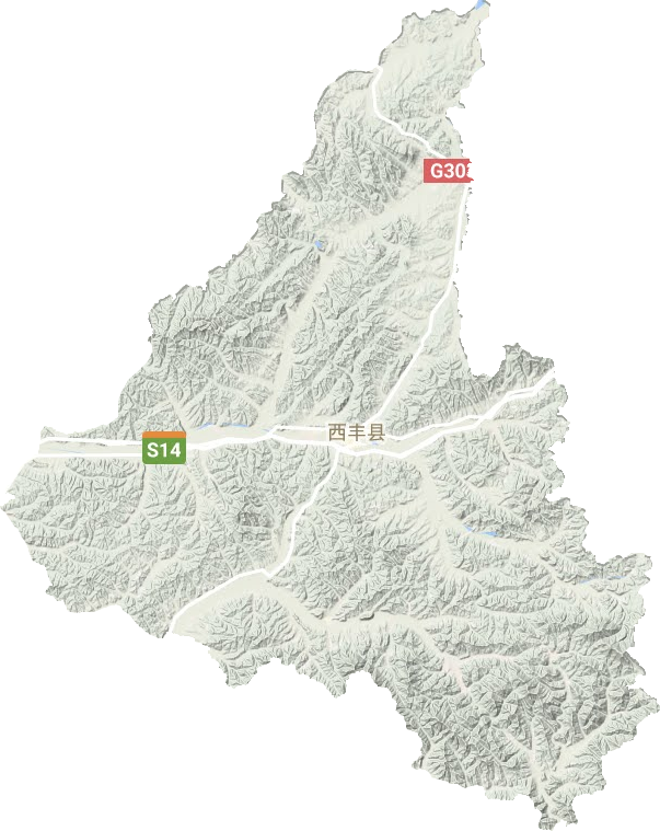 西豐縣地形圖
