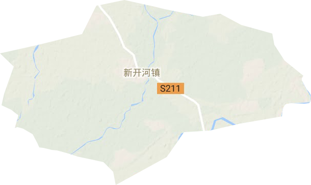 新開河鎮地形圖