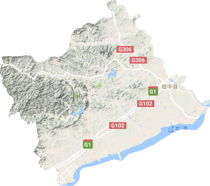 綏中縣地形圖