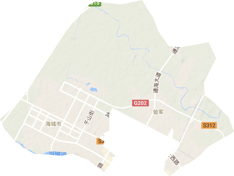 驗軍街道地形圖