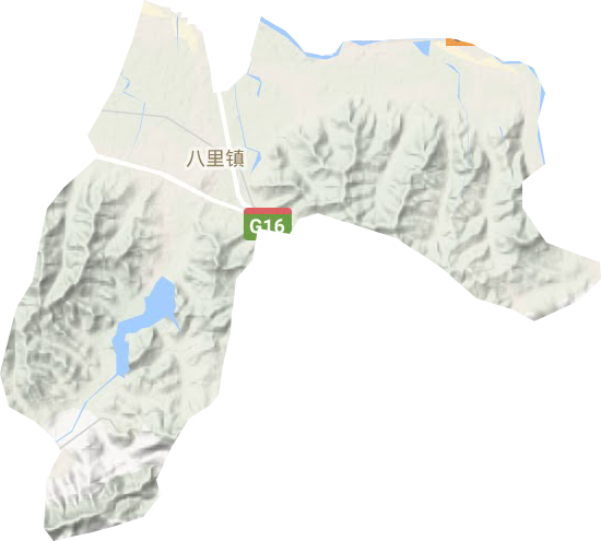 八里鎮地形圖