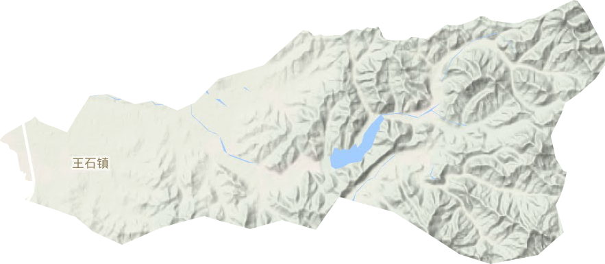 王石鎮(zhèn)地形圖