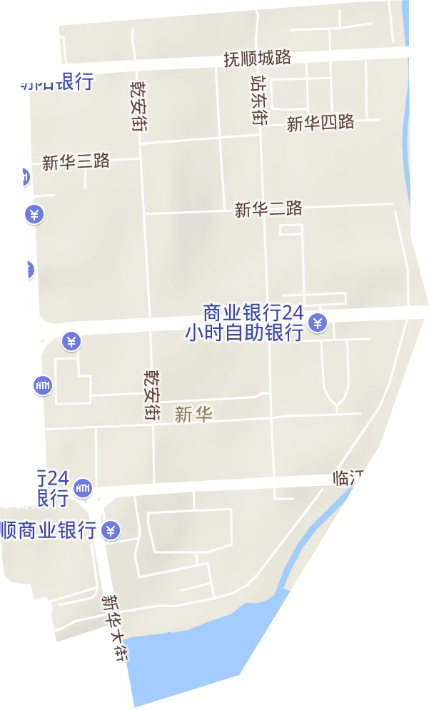 新華街道地形圖