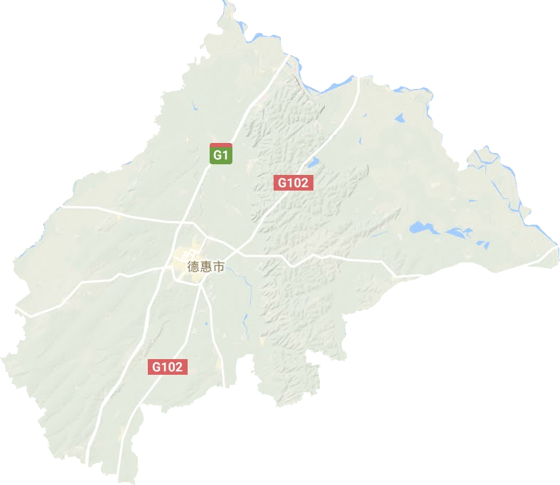 德惠市地形圖