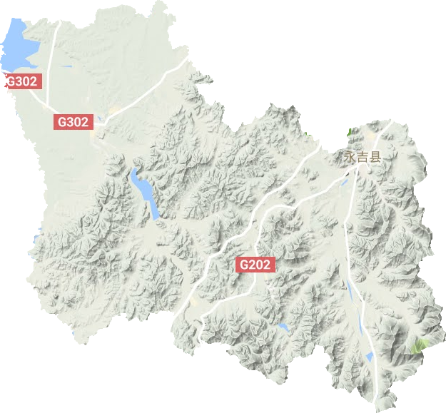 永吉縣地形圖