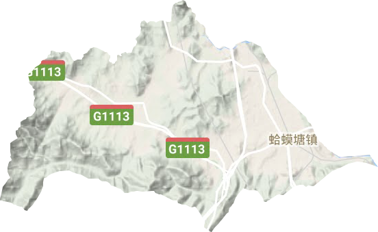 金山鎮(zhèn)地形圖