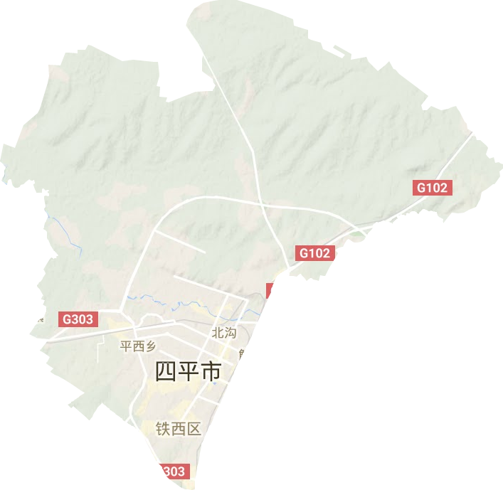 鐵西區地形圖
