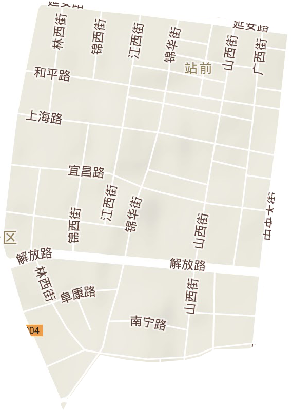 站前街道地形圖